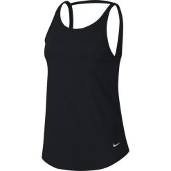 Nike Podkoszulek Czarny. Czarne podkoszulki damskie Nike, l, bez wzorów, z elastanu, bez rękawów. Za 154,95 zł.