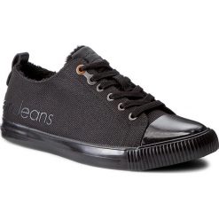 Trampki CALVIN KLEIN JEANS - Arturo S0475 Black. Czarne półbuty męskie wsuwane marki Calvin Klein Jeans, na co dzień, bez wzorów, z jeansu, eleganckie. W wyprzedaży za 289,00 zł.