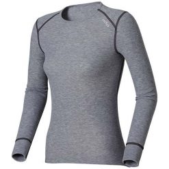 Odlo Koszulka damska Warm szara r. M (152021). Szare topy sportowe damskie marki Odlo, m. Za 169,95 zł.