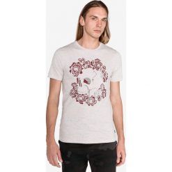Jack & Jones Niel Koszulka Szary Beżowy. Szare podkoszulki męskie Jack & Jones, l, bez wzorów, z bawełny, bez kołnierzyka, z krótkim rękawem, krótkie. Za 80,95 zł.