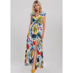 Niebieska Sukienka Hopper. Niebieskie sukienki damskie other, s, w paski, z tkaniny, bez kołnierzyka, z krótkim rękawem, krótkie, mini, kopertowe. Za 74,99 zł.