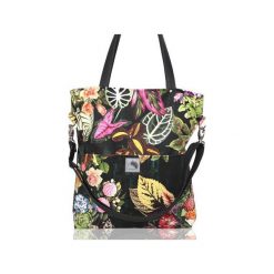 Czarna torba w kwiaty z kieszeniami. Czerwone torby na laptopa Karolina audycka, w paski, ze skóry, biznesowe. Za 225,00 zł.