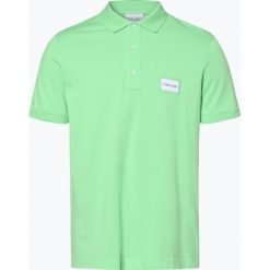 Calvin Klein - Męska koszulka polo, zielony. Zielone koszulki męskie Calvin Klein, m, z aplikacjami, bez rękawów. Za 269,95 zł.