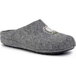 Kapcie PANTO FINO - EE267021 Szary/Beżowy. Szare klapki damskie Panto Fino, z aplikacjami, z tworzywa sztucznego, bez obcasa. Za 99,00 zł.