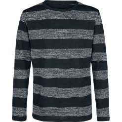 Forplay Stripe Sweater Sweter z dzianiny czarny/szary. Czarne swetry klasyczne męskie Forplay, xl, z dzianiny, z okrągłym kołnierzem. Za 144,90 zł.
