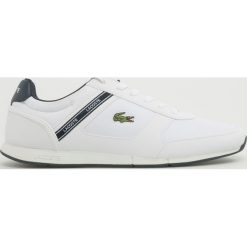 Lacoste - Buty. Białe buty sportowe męskie Lacoste, ze skóry, na sznurówki. W wyprzedaży za 339,90 zł.