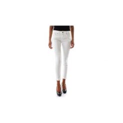 Jeansy slim fit Dondup MONROE P692 BS0009 T49. Białe jeansy damskie Dondup, bez wzorów, z jeansu. Za 479,79 zł.