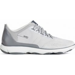 Geox Nebula Tenisówki Szary. Szare trampki męskie Geox, bez wzorów, ze skóry, bez zapięcia. Za 602,95 zł.