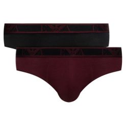 Komplet 2 par slipów Emporio Armani Underwear 111733 9A715 69520. Slipy męskie Emporio Armani Underwear, m, bez wzorów, z elastanu. W wyprzedaży za 109,00 zł.
