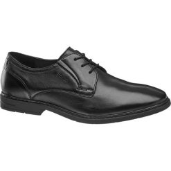 Półbuty męskie Gallus czarne. Czarne buty wizytowe męskie marki Gallus, ze skóry, na sznurówki. Za 219,90 zł.