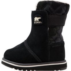 Sorel RYLEE CAMO Śniegowce black/light bisque. Czarne buty zimowe damskie Sorel, z materiału. Za 359,00 zł.