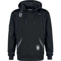 Gothicana by EMP Acheron Bluza z kapturem rozpinana czarny. Czarne bejsbolówki męskie Gothicana by EMP, xl, z aplikacjami, z kapturem. Za 284,90 zł.