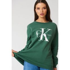 Bluzy damskie: Calvin Klein Bluza Crew Neck True Icon – Green