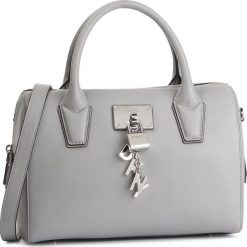 Torebka DKNY - Elissa-Tz Satchel-Pe R84DH929 Melange GRG. Szare kuferki damskie marki DKNY, ze skóry, na ramię. Za 1069,00 zł.