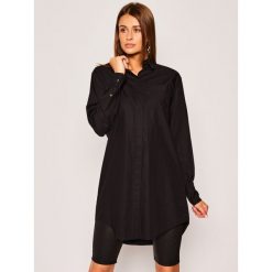 Sukienka koszulowa Karl Lagerfeld Embellished 201W1605. Białe sukienki damskie KARL LAGERFELD, bez wzorów, z bawełny, z koszulowym kołnierzykiem, bez rękawów, koszulowe. Za 1119,00 zł.