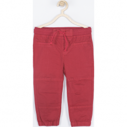 Spodnie. Czerwone spodnie chłopięce marki SMILE LITTLE ONE. Za 79,90 zł.