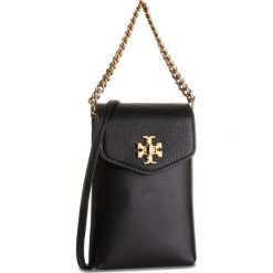 Torebka TORY BURCH - Kira Mixed-Materials Phone Cross-Body 56328 Black 001. Czarne torebki klasyczne damskie Tory Burch, bez wzorów, ze skóry, klasyczne, bez dodatków. Za 1229,00 zł.