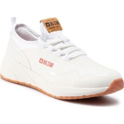 Sneakersy BIG STAR - DD274285 White. Białe półbuty damskie BIG STAR, ze skóry. W wyprzedaży za 129,00 zł.