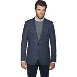 Marynarka borgo granatowy regular fit. Niebieskie marynarki męskie Recman, s, bez wzorów, z tkaniny, klasyczne. Za 549,00 zł.