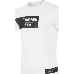 T-shirty męskie z nadrukiem: T-shirt męski TSM207 - biały