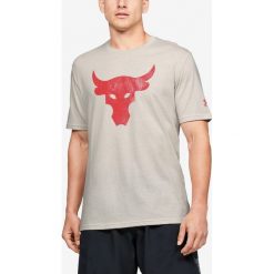 Under Armour Project Rock Brahma Bull Koszulka Biały. Białe podkoszulki męskie Under Armour, xxl, z nadrukiem, z bawełny, z krótkim rękawem. Za 171,95 zł.