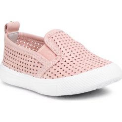 Tenisówki BIBI - Agility Mini 1046218 Camelia. Różowe trampki dziewczęce Bibi, bez wzorów, ze skóry, bez zapięcia. Za 179,00 zł.