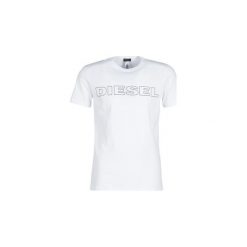 T-shirty z krótkim rękawem Diesel JAKE. Białe t-shirty męskie Diesel, s, bez wzorów, bez kołnierzyka, krótkie. Za 143,20 zł.