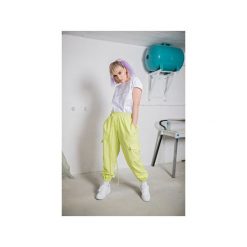 Lime Enve Joggers. Zielone spodnie damskie Rest_factory, s, z satyny. Za 219,00 zł.