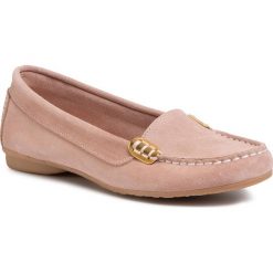 Mokasyny FILIPE - 7336 Rosa. Różowe mokasyny damskie Filipe, bez wzorów, ze skóry, bez obcasa, na płaskiej podeszwie, bez zapięcia. Za 239,00 zł.