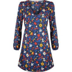 Tommy Jeans Sukienka "Wrap Dress". Sukienki damskie TOMMY HILFIGER, na co dzień, z nadrukiem, z jeansu, bez kołnierzyka, bez rękawów, proste. Za 379,00 zł.