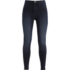 Lee SCARLETT HIGH Jeans Skinny Fit dark blue denim. Niebieskie jeansy damskie marki Lee, z bawełny. W wyprzedaży za 223,30 zł.