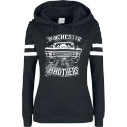 Supernatural Winchester Bros Bluza z kapturem damska czarny. Czarne bluzy z kapturem damskie marki Supernatural, l, z nadrukiem, z materiału. Za 184,90 zł.