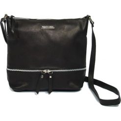 Torebki klasyczne damskie: Skórzana torebka w kolorze czarnym – 24 x 32 x 11,5 cm