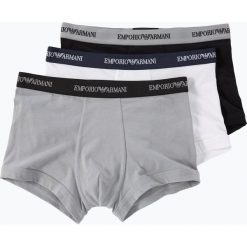 Emporio Armani - Obcisłe bokserki męskie Emporio Armani – Parigamba pakowane po 3 szt., biały. Białe bokserki męskie marki Emporio Armani, bez wzorów, z bawełny. Za 199,95 zł.