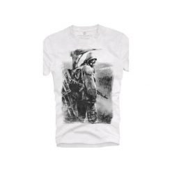 T-shirt UNDERWORLD Ring spun cotton Soldier. Białe t-shirty męskie Underworld, s, z nadrukiem, z bawełny, bez kołnierzyka. Za 69,99 zł.