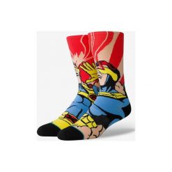 Stance Xmen Cyclops Skarpetki Czerwony. Czerwone skarpetki męskie Stance, bez wzorów, z elastanu. Za 85,95 zł.