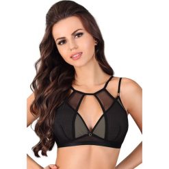 Biustonosz nieusztywniany Joanne Bralette Strappy. Różowe biustonosze marki Lupoline, z haftami, z mikrofibry. Za 73,59 zł.