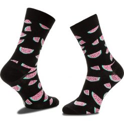 Skarpetki damskie: Skarpety Wysokie Damskie HAPPY SOCKS – WAT01-9000 Czarny