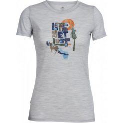 Icebreaker Koszulka Sportowa Wmns Tech Lite Ss Crewe Lets Get Lost Blizzard Hthr L. Szare t-shirty damskie marki Icebreaker, l, z wełny, z krótkim rękawem. W wyprzedaży za 199,00 zł.