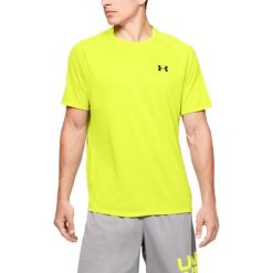 Under Armour Tech 2.0 SS Novelty Tee 1345317-786. Żółte t-shirty męskie Under Armour, m, bez wzorów, z poliesteru, bez kołnierzyka. W wyprzedaży za 109,99 zł.