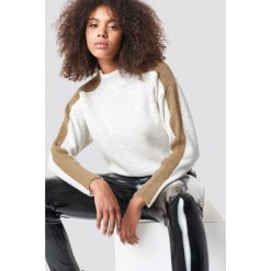 Trendyol Sweter z golfem - Offwhite. Szare golfy damskie marki Vila, l, z bawełny, z okrągłym kołnierzem. Za 121,95 zł.