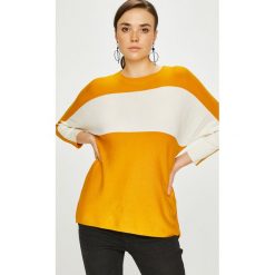 Only - Sweter. Żółte swetry damskie ONLY, s, bez wzorów, z wiskozy, z krótkim rękawem, krótkie, bez kaptura. W wyprzedaży za 59,90 zł.