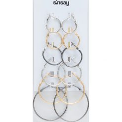 Kolczyki koła basic - Wielobarwny. Kolczyki damskie Sinsay. Za 20,00 zł.