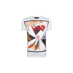 T-shirty z krótkim rękawem Dsquared S74GD0278. Białe t-shirty męskie Dsquared, s, bez wzorów, bez kołnierzyka, krótkie. Za 499,00 zł.