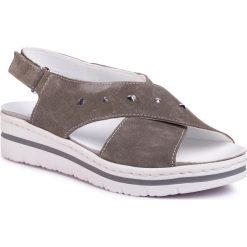 Sandały SCHOLL - Valentina Cross F27855 1054 350 Sage. Szare klapki damskie Scholl, bez wzorów, ze skóry, bez obcasa. W wyprzedaży za 259,00 zł.