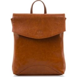 Plecak damski skórzany Paolo Peruzzi Z-03-PP camel - cognac. Brązowe plecaki damskie Paolo Peruzzi, bez wzorów, ze skóry. Za 249,99 zł.