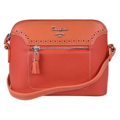 David Jones Damska Torebka Crossbody Orange 5950-1. Pomarańczowe torebki klasyczne damskie marki David Jones, bez wzorów, bez dodatków. Za 116,00 zł.