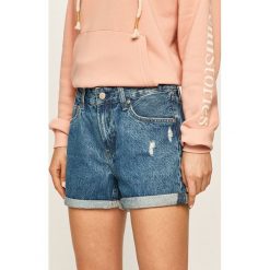Pepe Jeans - Szorty jeansowe Mable. Niebieskie szorty damskie Pepe Jeans, bez wzorów, z bawełny, casualowe. W wyprzedaży za 179,90 zł.