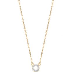 Wyjątkowy Naszyjnik - złoto 375, Diament 0,03ct. Żółte naszyjniki męskie W.KRUK, z diamentem, złote. Za 629,00 zł.
