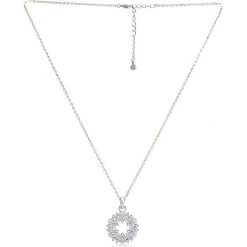 Naszyjnik z kryształkami Swarovski - dł. 42 cm. Szare naszyjniki damskie METROPOLITAN, z kryształem. W wyprzedaży za 32,95 zł.